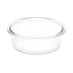 Borosil Round 1400 ML Cake Dish | Microwave & Oven Safe | Transparent | 1 Pc