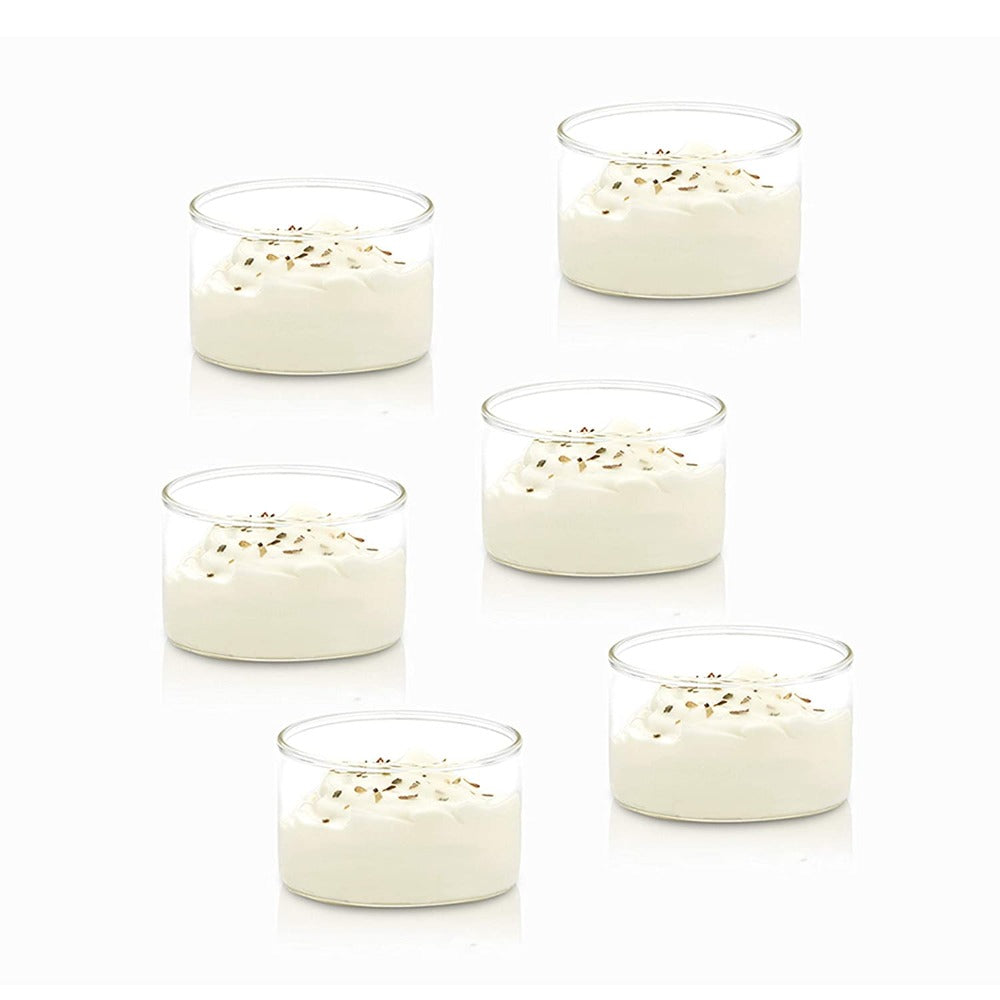 Borosil Small Vision 105 ML Katori Bowl | Transparent | Set of 6 Pcs