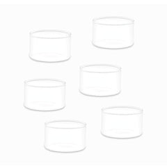 Borosil Large Vision 180 ML Katori Bowl | Transparent | Set of 6 Pcs