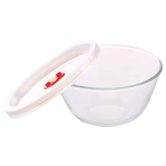 Borosil Glass 500 ML Mixing Bowl with Lid | Transparent