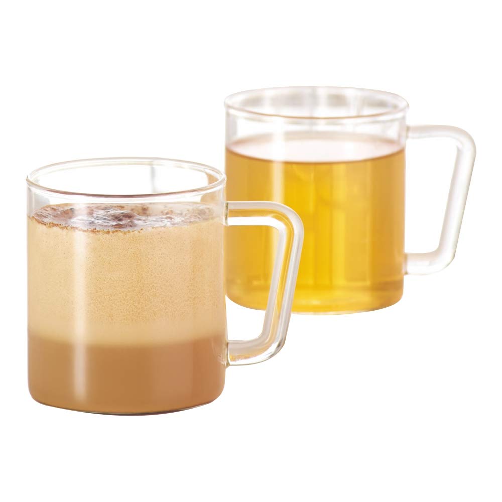 Borosil Vision Classic Delite 305 ML Mug Set | Transparent