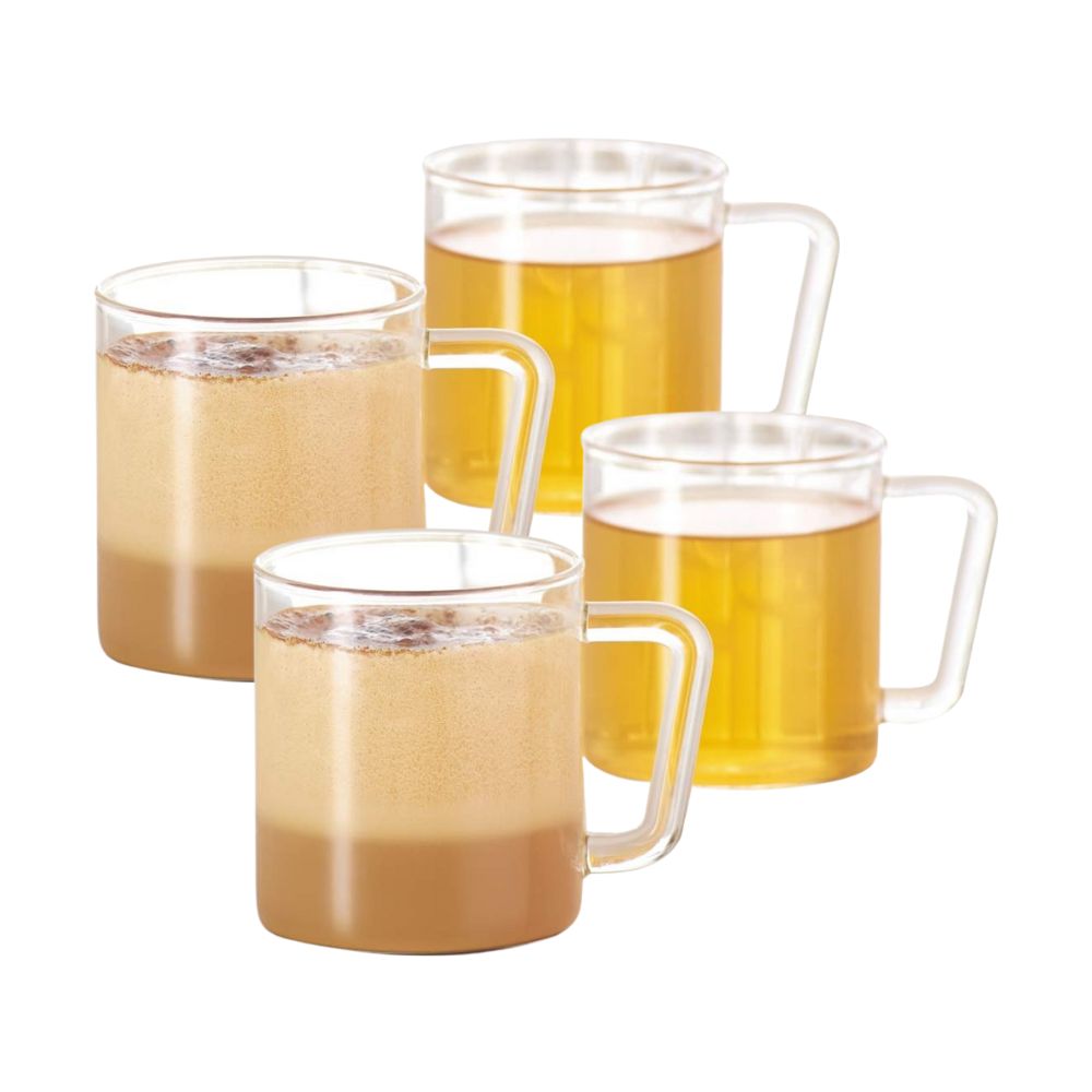 Borosil Vision Classic Delite 305 ML Mug Set | Transparent