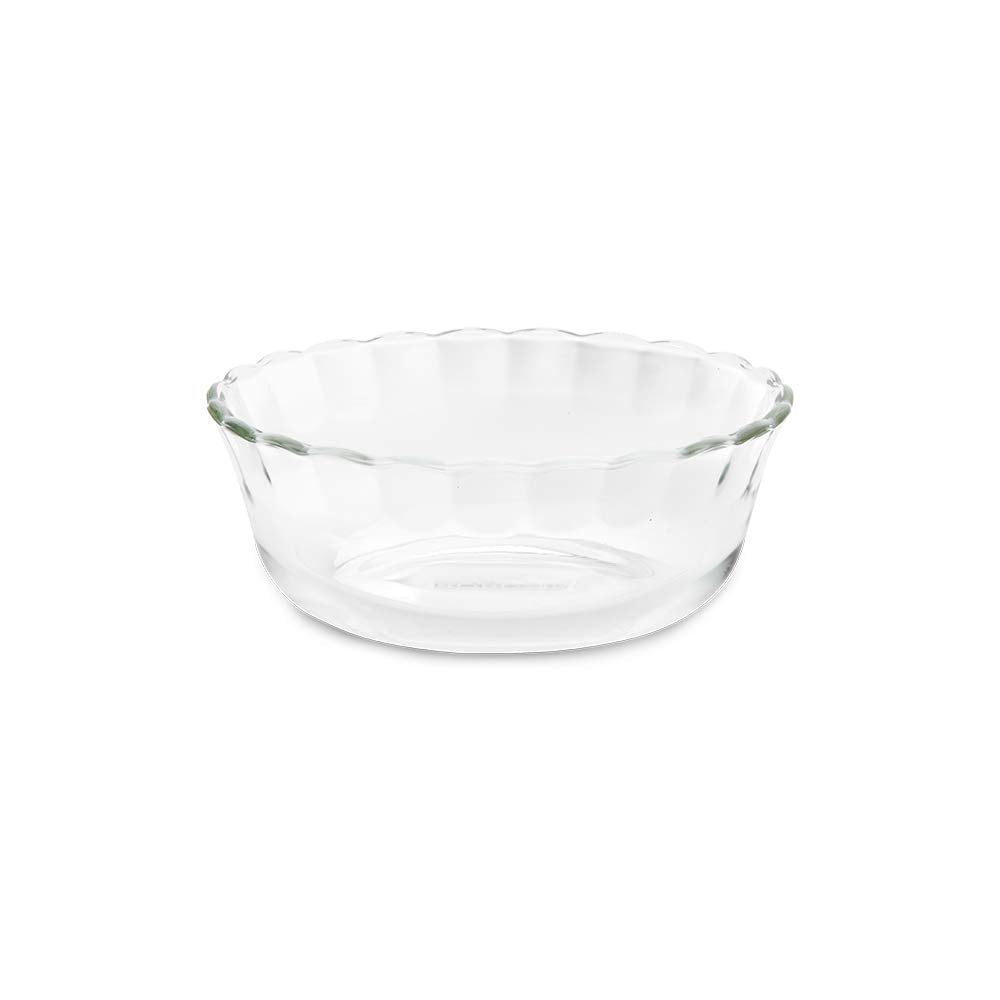 Borosil Designer 430 ML Bowl Set | Transparent | Set of 4 Pcs