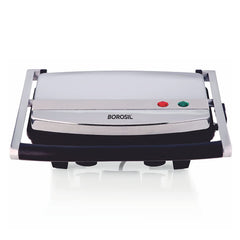 Borosil Jumbo 1000 Watts 2 Slice Grill Sandwich Maker | Grey