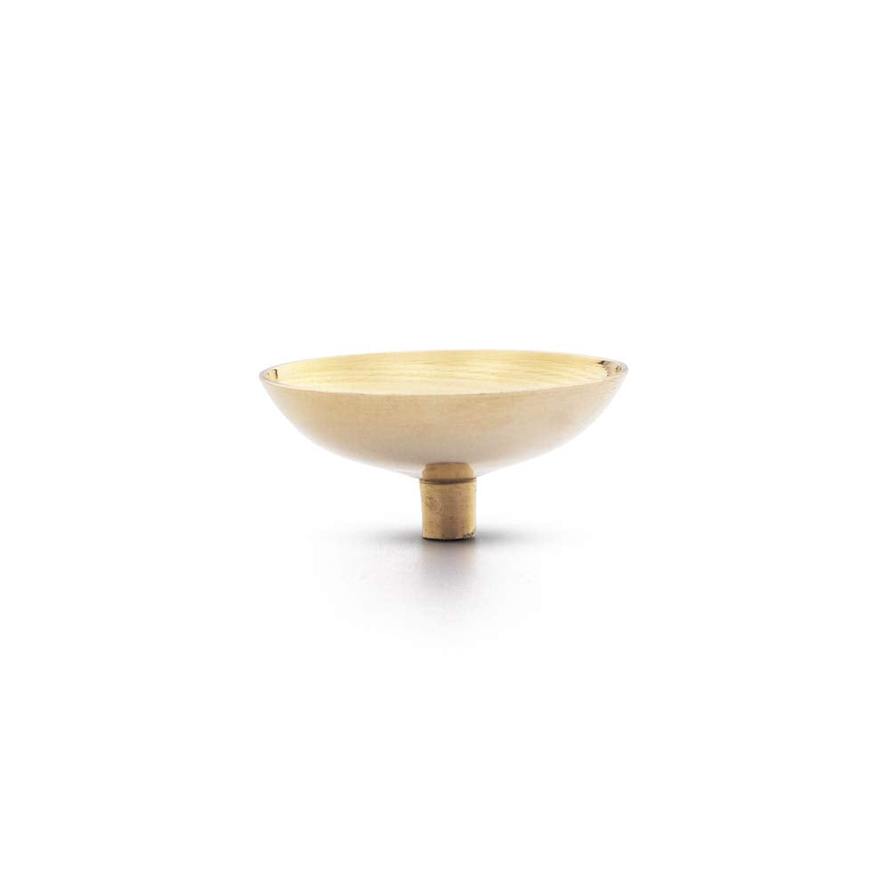 Borosil Glass Aarti Diya (Golden)