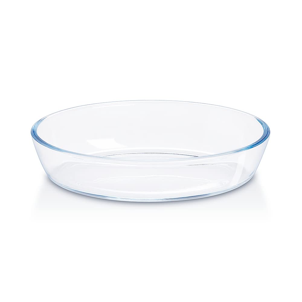Borosil Dessert Set - 1 N 700 ML Oval Dish + 6 N 170 ML Venus Katoris | Transparent | Set of 7 Pcs
