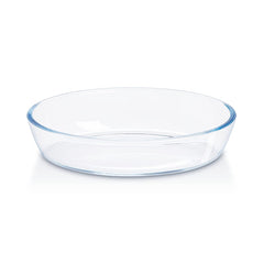 Borosil Dessert Set - 1 N 700 ML Oval Dish + 6 N 170 ML Venus Katoris | Transparent | Set of 7 Pcs