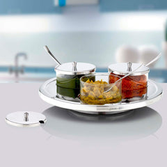 Borosil Orbit Tray 3 | Transparent