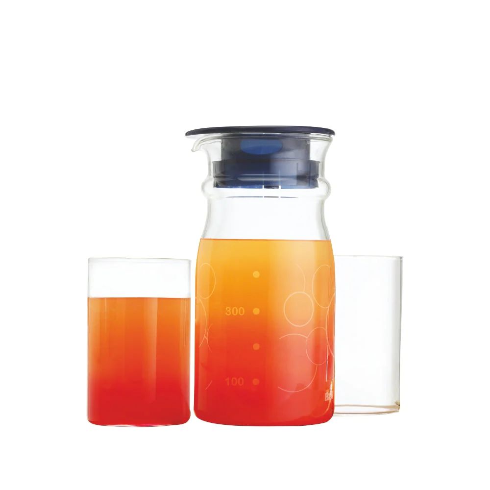 Borosil Aqua Set (Marina Jug + Vision Glass) | Transparent | Set of 3 Pcs