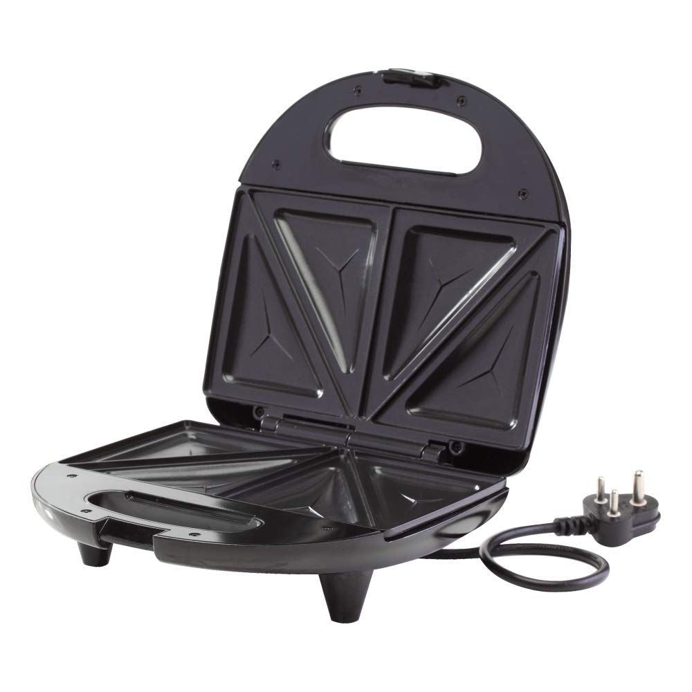 Borosil Neo 700 Watts 2 Slice Toast Sandwich Maker | Black