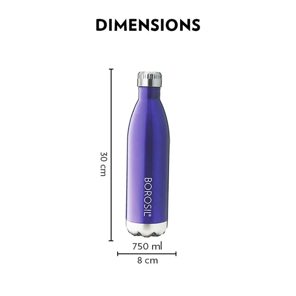 Borosil Hydra Bolt Trans Vacuum Insulated Bottle | 1 Pc