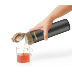 Borosil Stainless Steel Polka 350 ML Bottle | Black | 1 Pc