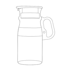Borosil Marina Jug with Plastic Handle | 800 ML | Transparent | 1 Pc