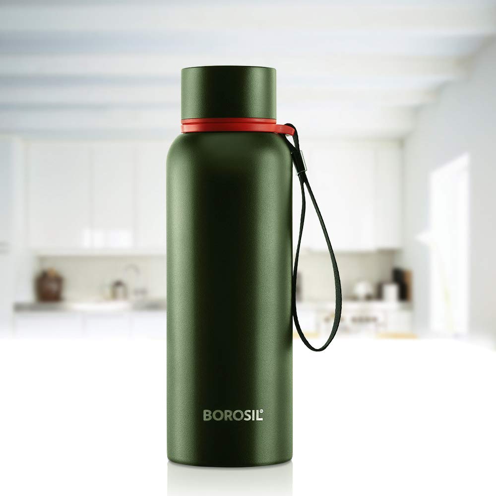 Borosil Stainless Steel Hydra Trek Vacuum Insulated Water Bottle | 1 Pc