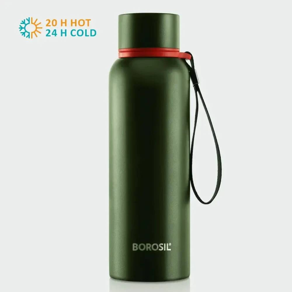 Borosil Stainless Steel Hydra Trek Vacuum Insulated Water Bottle | 1 Pc