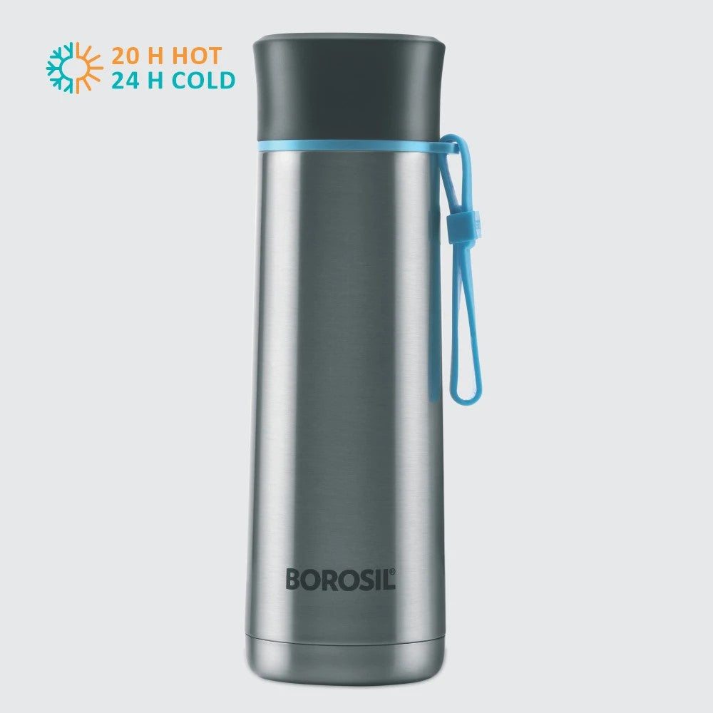 Borosil Hydra Sprint 400 ML Stainless Steel Vacuum Insulated Water Bottle | 1 Pc