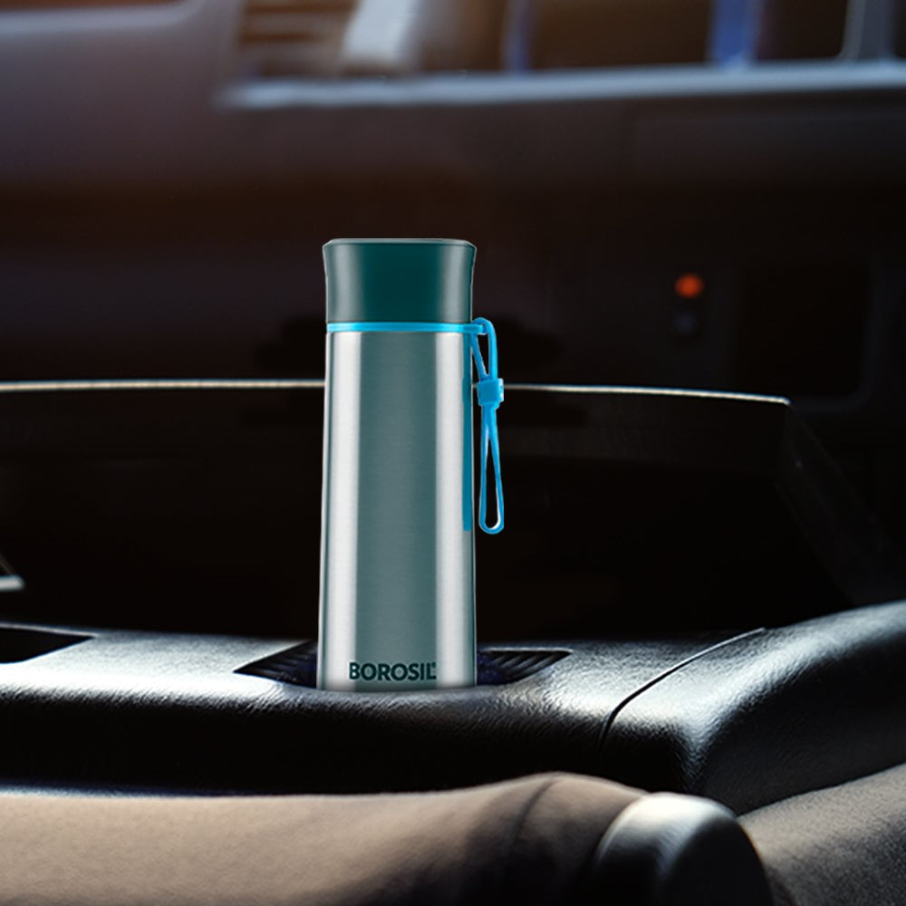Borosil Hydra Sprint 400 ML Stainless Steel Vacuum Insulated Water Bottle | 1 Pc