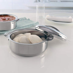 Borosil Servefresh Stainless Steel Idli Server | Silver | 1 Pc