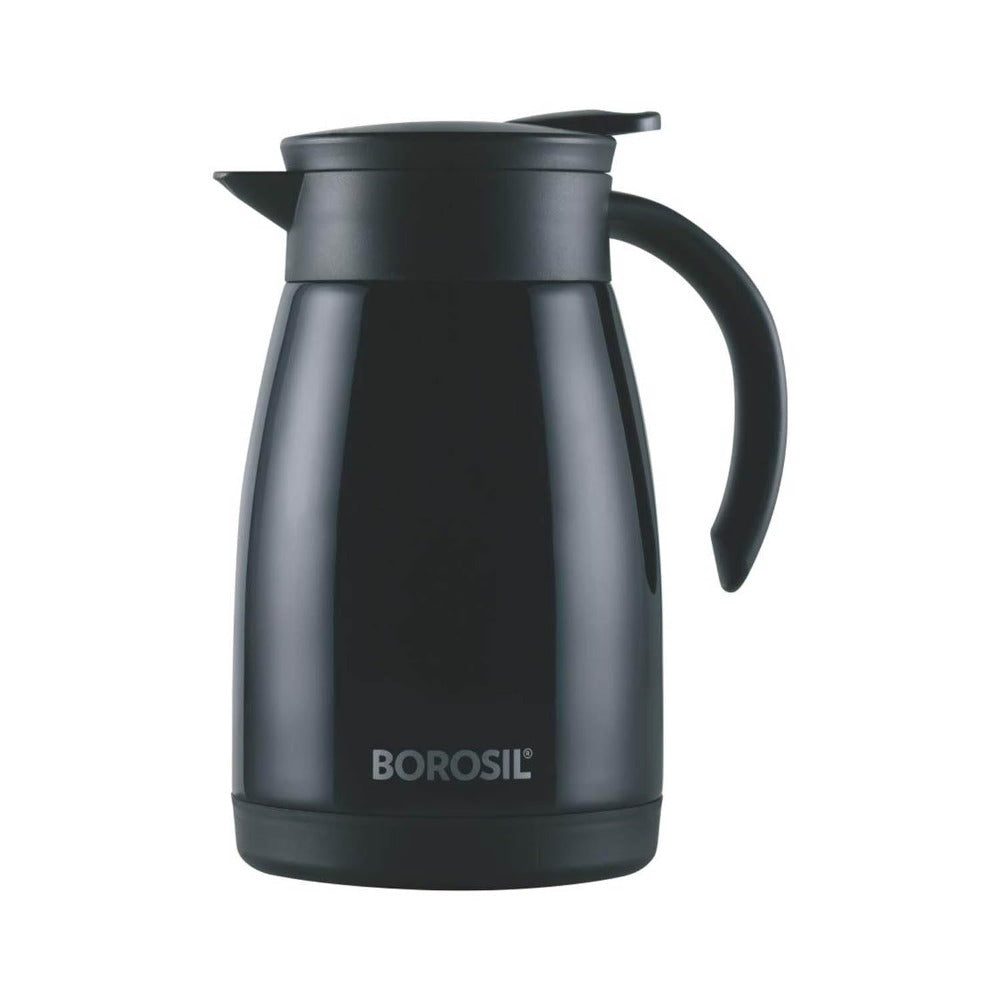Borosil Insulated Stainless Steel Tea Pot | Hot n Cold | Black