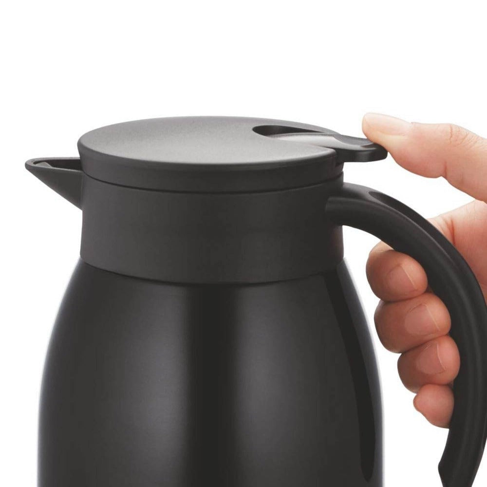 Borosil Insulated Stainless Steel Tea Pot | Hot n Cold | Black