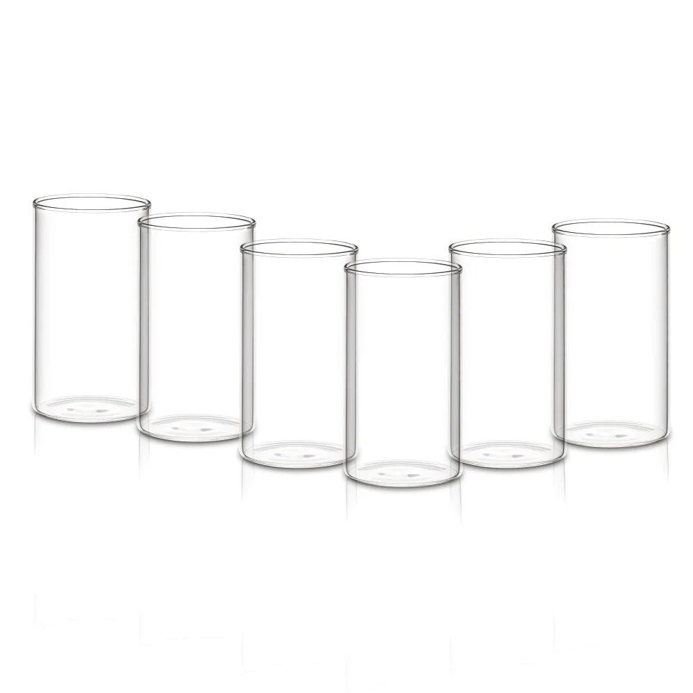 Borosil Aqua Set - 1000 ML Jug + 6 Vision Glasses | Transparent | Set of 7 Pcs