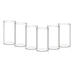 Borosil Aqua Set - 1000 ML Jug + 6 Vision Glasses | Transparent | Set of 7 Pcs