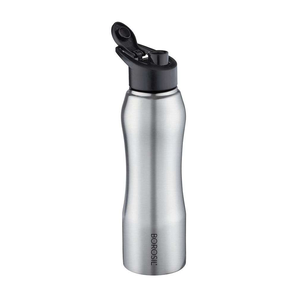 Borosil Grip N Sip Stainless Steel Water Bottle | 1 Pc