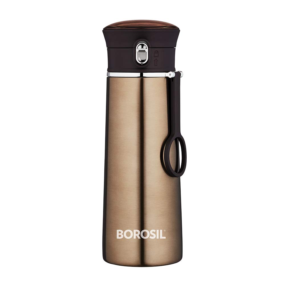 Borosil Stainless Steel Hydra Travelease Vacuum Insulated Flask | 1 Pc