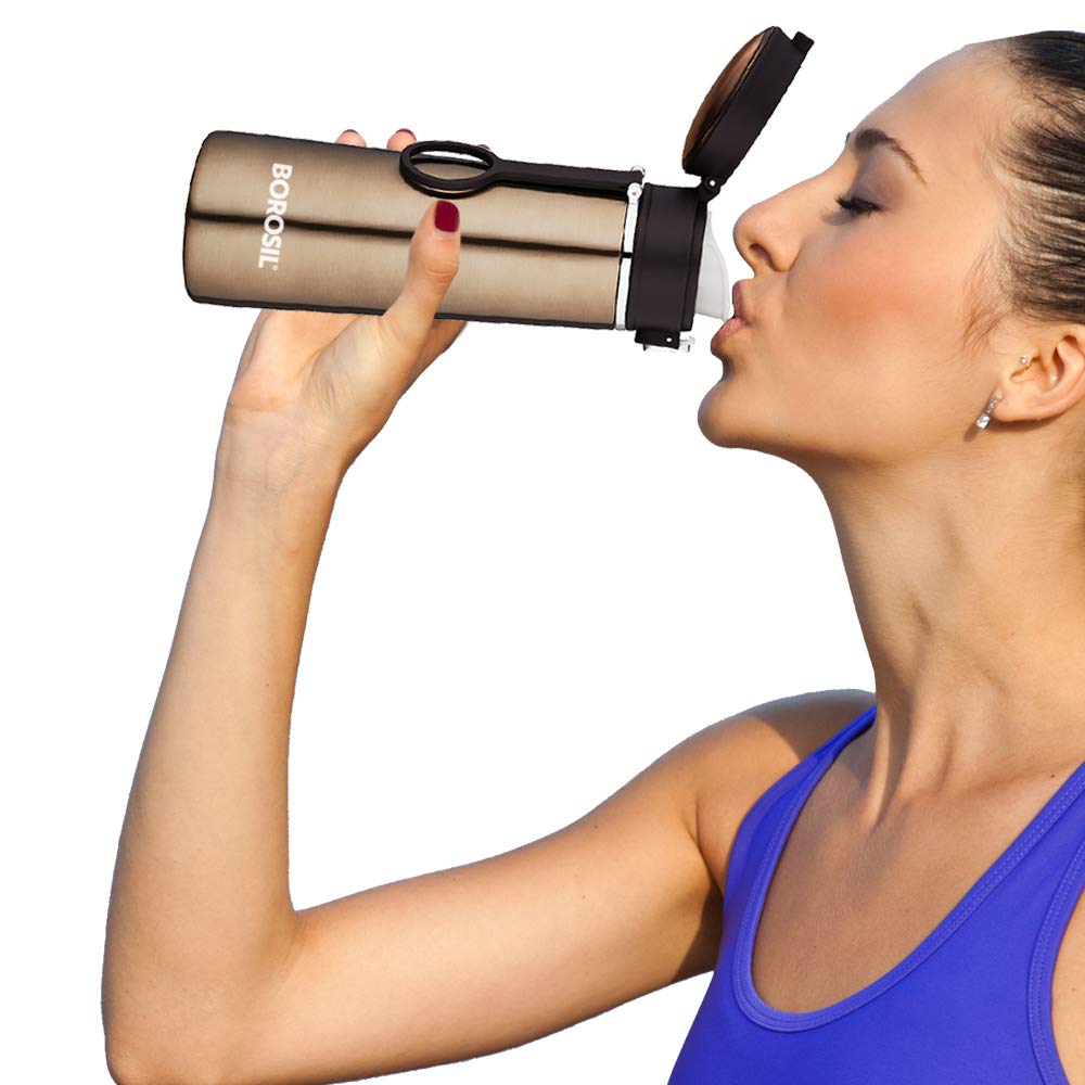 Borosil Stainless Steel Hydra Travelease Vacuum Insulated Flask | 1 Pc