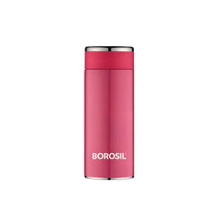 Borosil Stainless Steel Hydra Travelsmart Vacuum Insulated Flask Water Bottle | Pink | 1 Pc