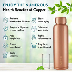 Borosil Eco 1000 ML Copper Bottle | 1 Pc
