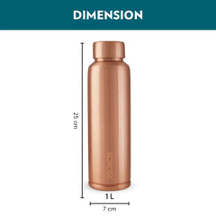 Borosil Eco 1000 ML Copper Bottle | 1 Pc