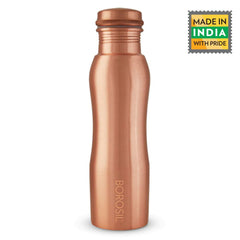Borosil Curvy 1000 ML Copper Bottle | 1 Pc