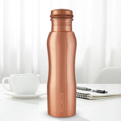 Borosil Curvy 1000 ML Copper Bottle | 1 Pc