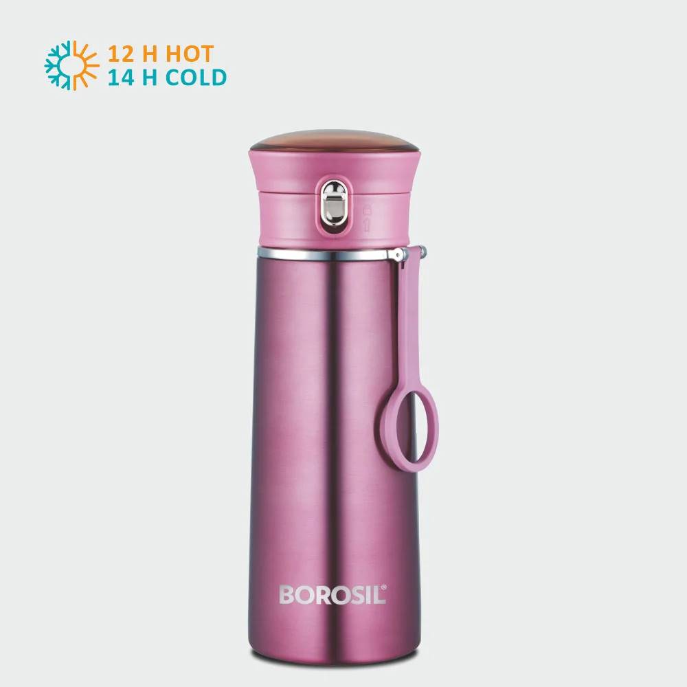 Borosil Stainless Steel Hydra Travelease Vacuum Insulated Flask | 1 Pc