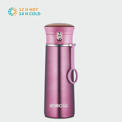 Borosil Stainless Steel Hydra Travelease Vacuum Insulated Flask | 1 Pc