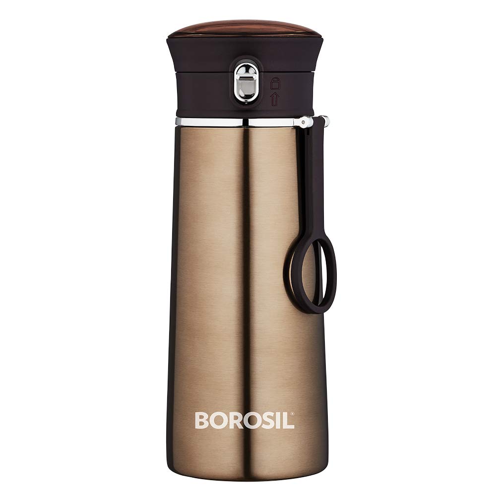 Borosil Stainless Steel Hydra Travelease Vacuum Insulated Flask | 1 Pc