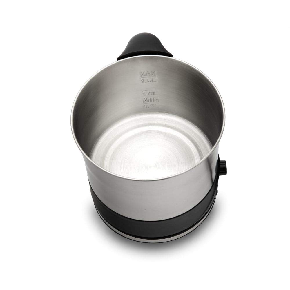 Borosil Stainless Steel Omni 1.5 Litre 600 Watts Electric Kettle | Silver