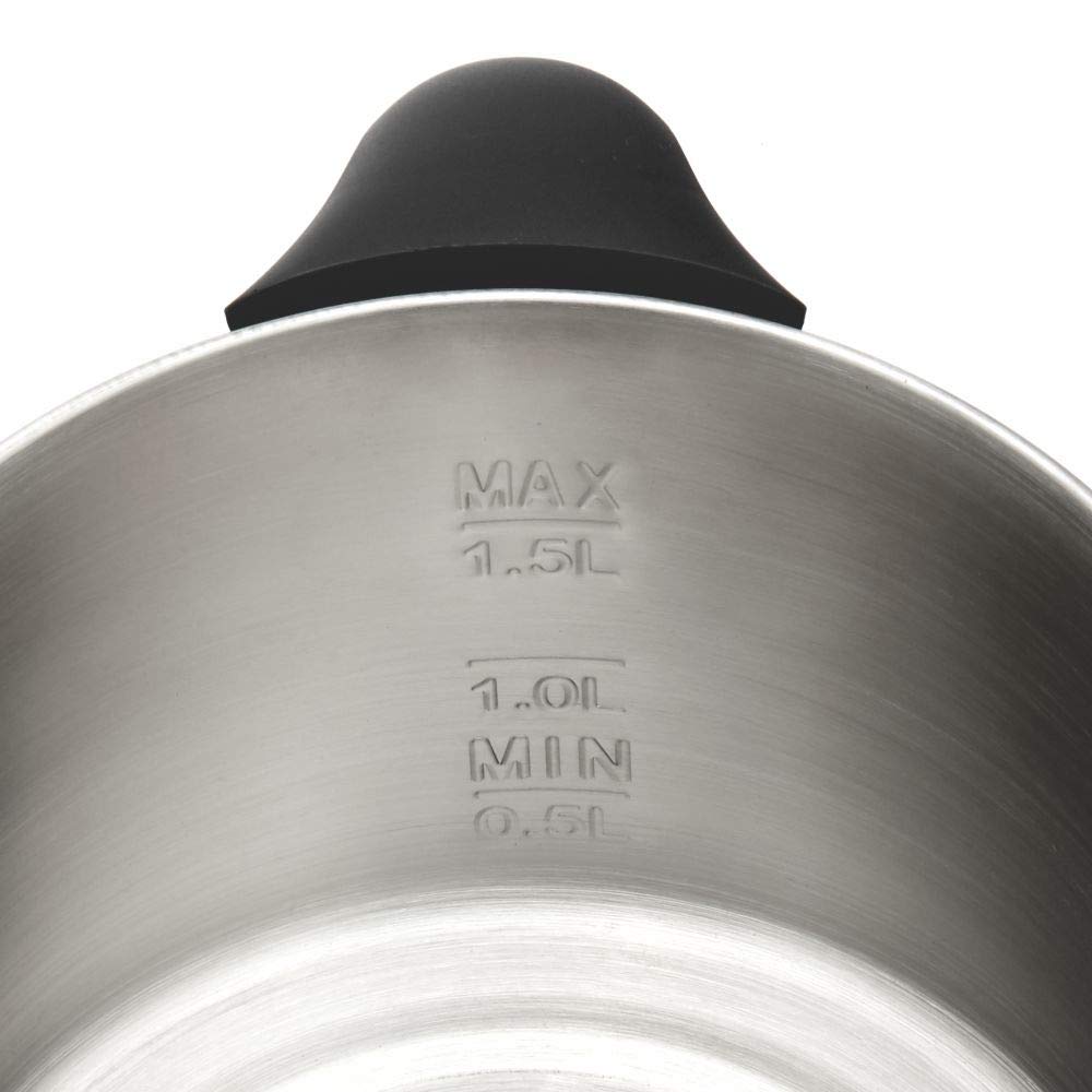 Borosil Stainless Steel Omni 1.5 Litre 600 Watts Electric Kettle | Silver