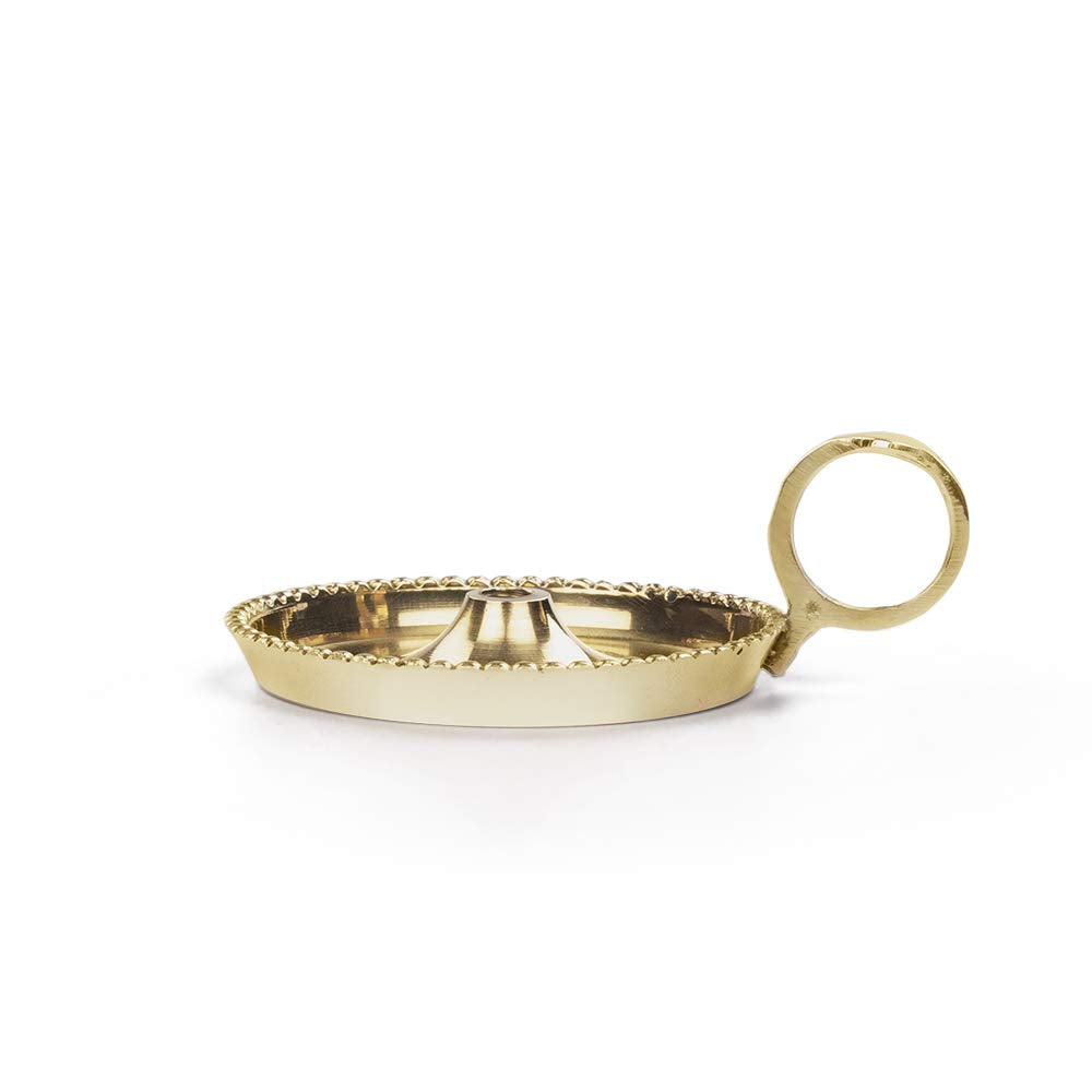 Borosil Brass Mangal Medium Akhand Diya | Golden