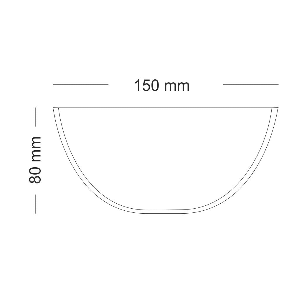 Borosil Basic 500 ML Mixing Bowl Set | Transparent | Set of 2 Pcs