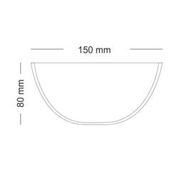 Borosil Basic 500 ML Mixing Bowl Set | Transparent | Set of 2 Pcs
