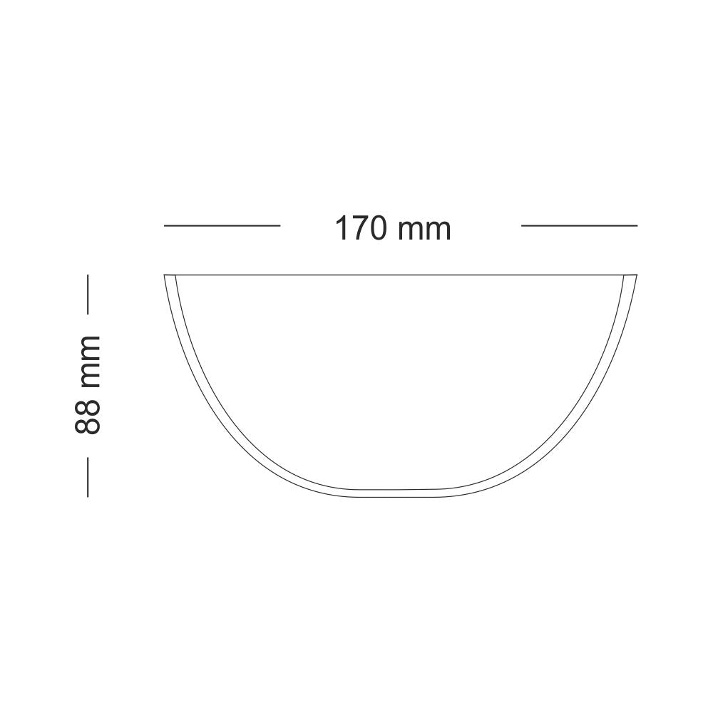 Borosil Basic 900 ML Mixing Bowl Set with Plastic Lid | Transparent | Set of 2 Pcs