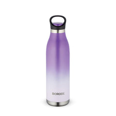 Borosil Stainless Seel Hydra ColourCrush 700 ML Vacuum Insulated Water Bottle | Violet | 1 Pc