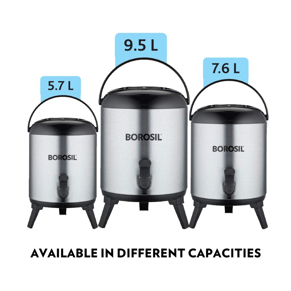 Borosil Stainless Steel Hydra Wonder Water Jug | Silver