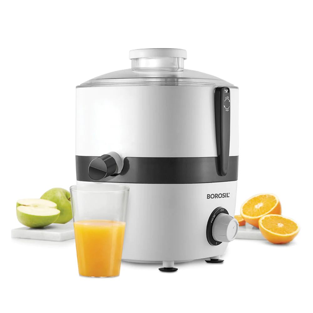 Borosil Primus III 500 Watts Centrifugal Juicer | White