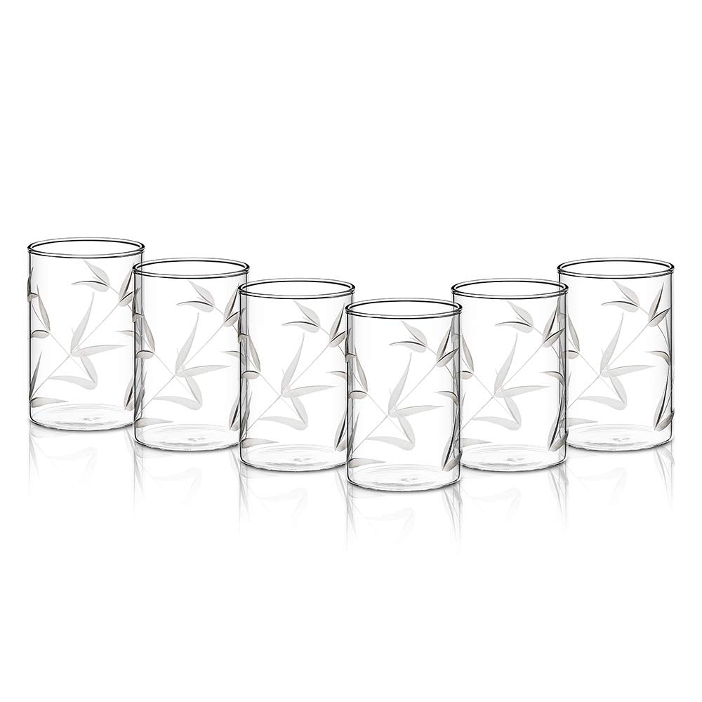 Borosil Bouquet Vision Drinking Glass 295 ml |Transparent | Set of 6 pcs