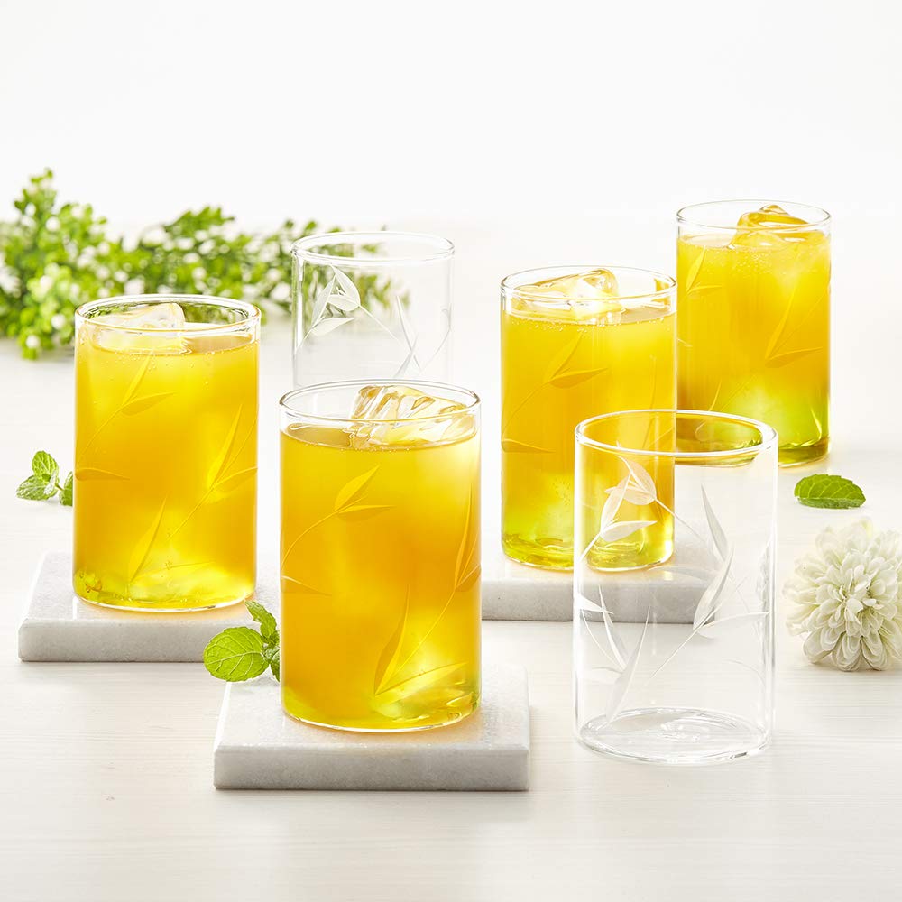 Borosil Bouquet Vision Drinking Glass 295 ml |Transparent | Set of 6 pcs
