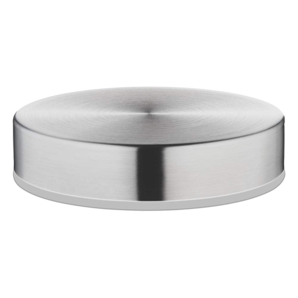 Borosil Endura 1200 ML Airtight Glass Storage Jar Set with Stainless Steel Lid | Transparent | Set of 2 Pcs