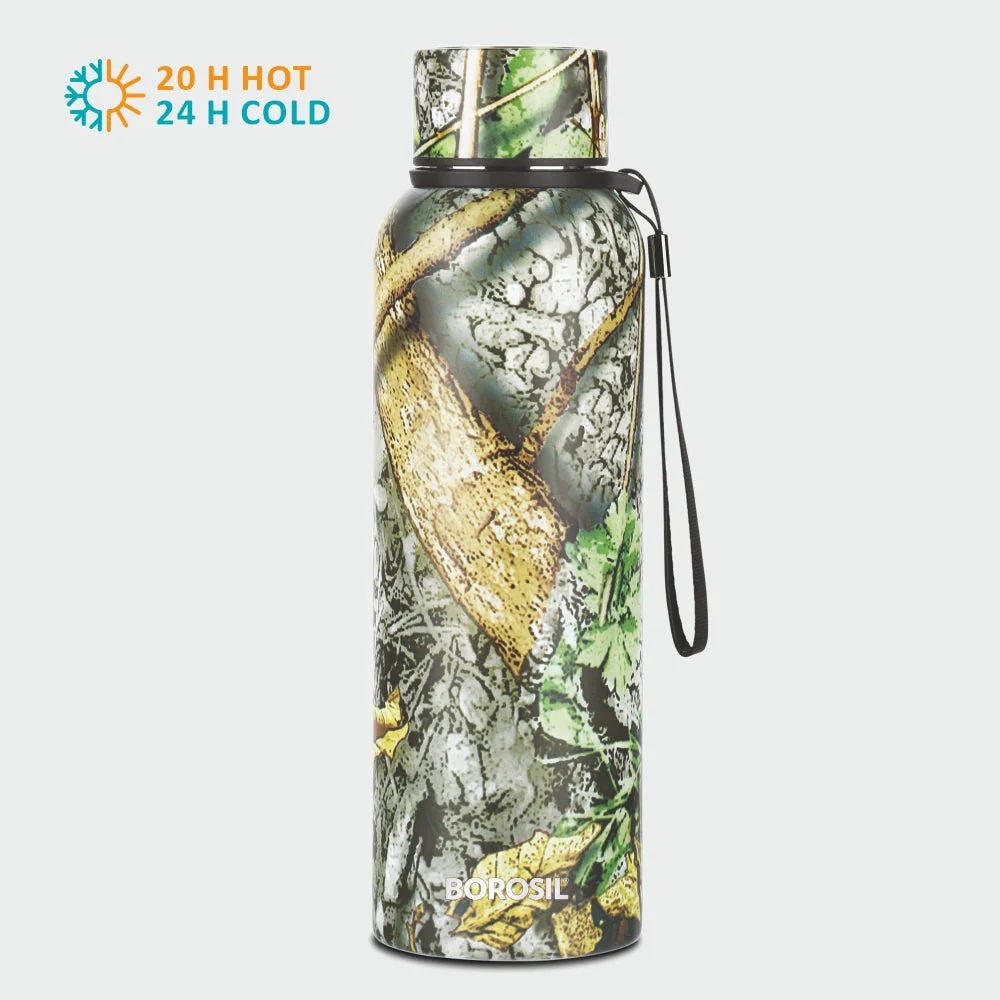 Borosil Trek Granite 700 ML Stainless Steel Water Bottle | 1 Pc
